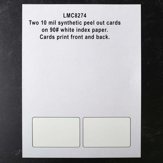 White card with name — ilo
