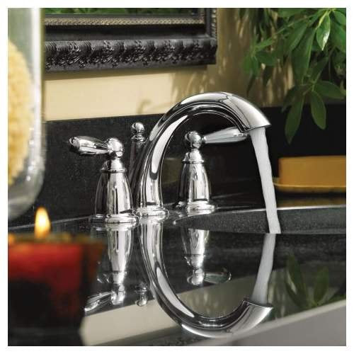 MOEN T6620 Brantford 8" Widespread 2-Handle High-Arc Bathroom Faucet Trim Kit Chrome