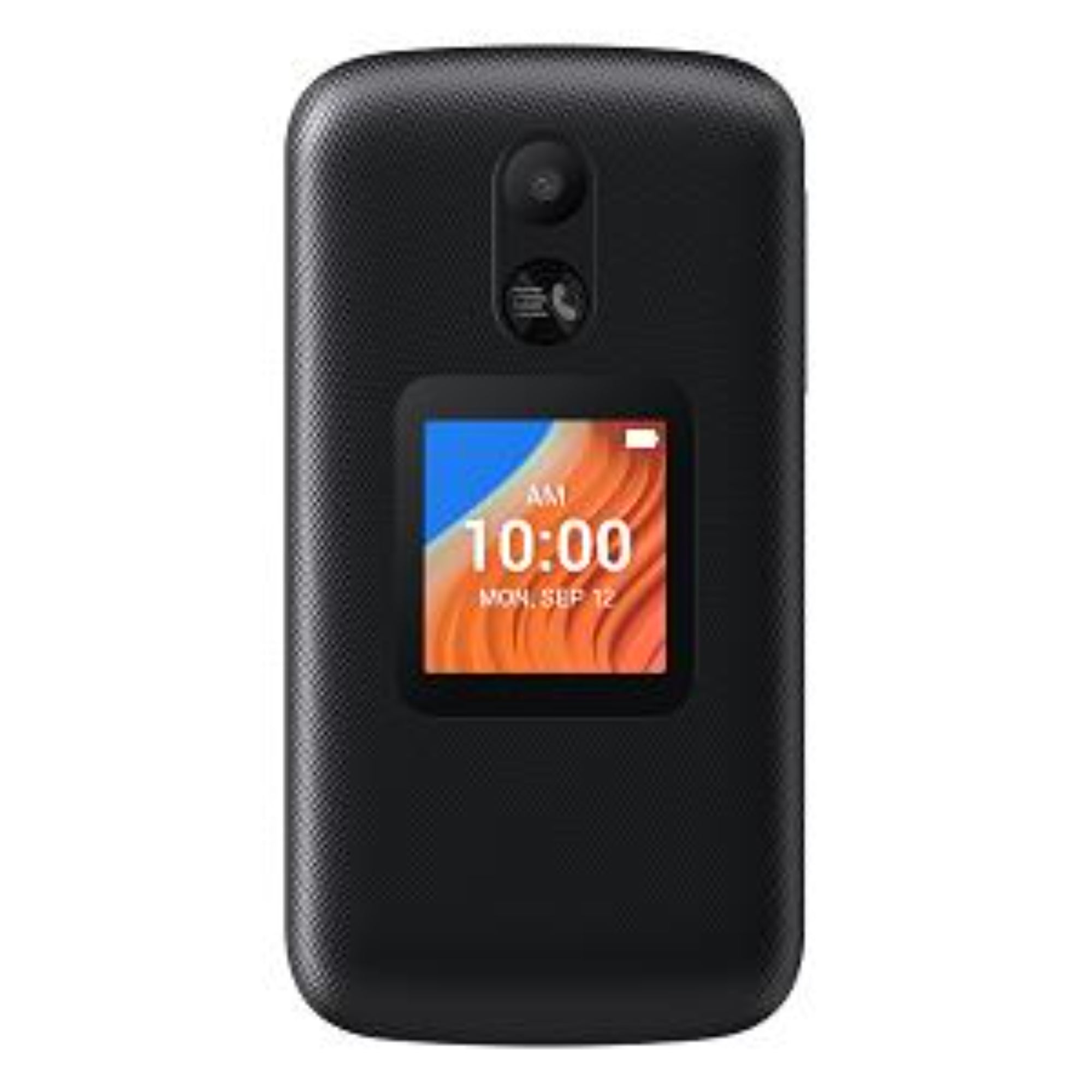 TCL 4058G Flip 2 8GB Factory Unlocked 4G LTE GSM Smart Flip Phone, Vlocano Black