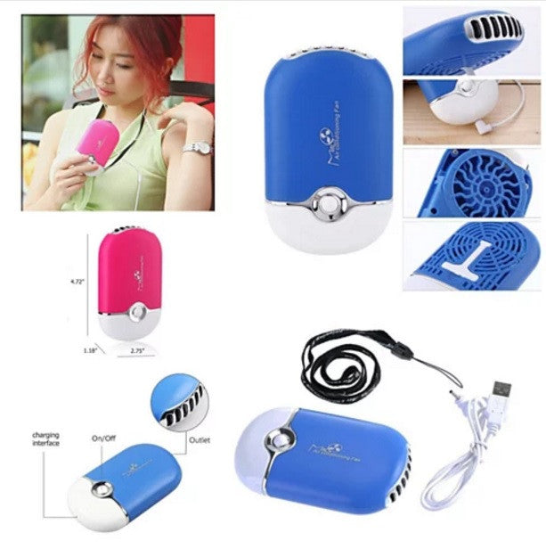 Porta Cooler Portable Air Conditioning USB Powered Personal Mini Fan ...