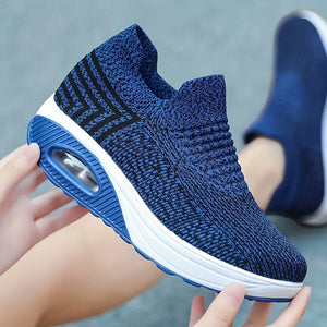 Women's Stylish & Comfortable Knitted Chunky Sneakers - Perfect For Running & Casual Wear! - PixChic
