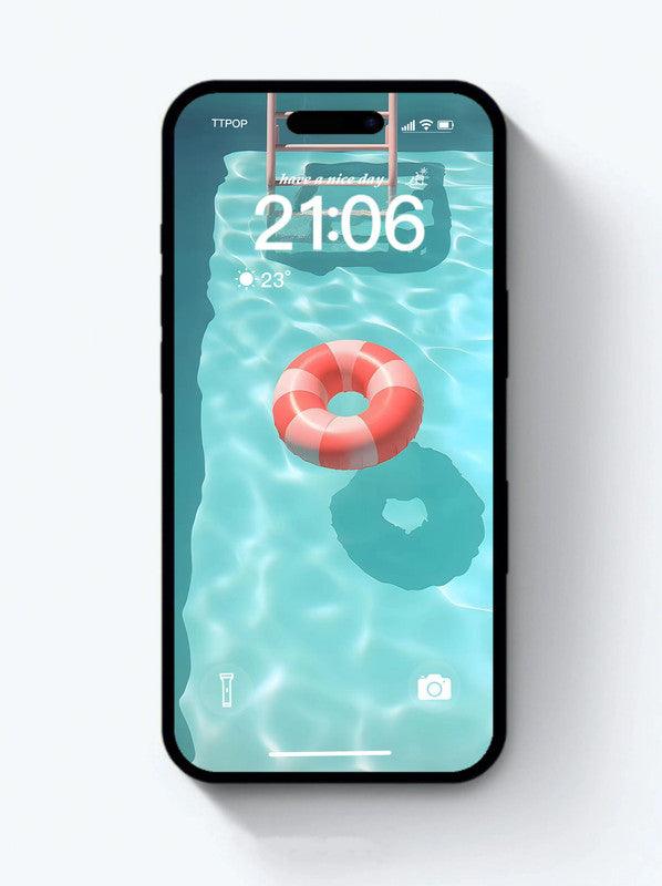 4K HD Wallpaper Background - A swimming pool for iPhone and Android