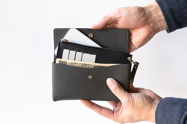 3 in 1 wallet + smartphone case + key case