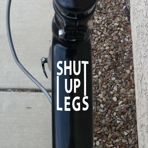2 x  Top Tube Decals. Shut up legs - MOLTENI CYCLING