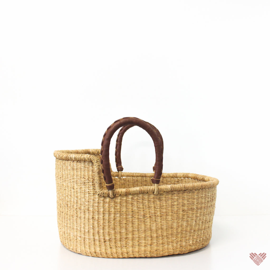 wicker baby doll moses basket