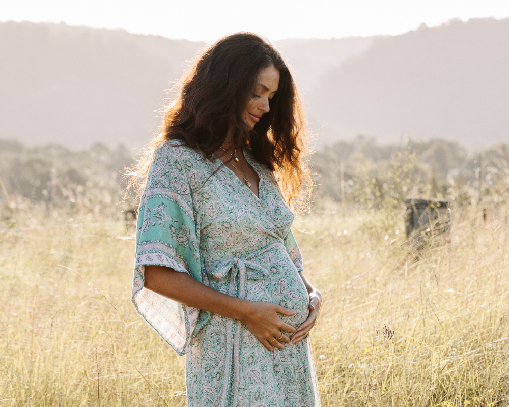 Bohemian Pregnant Mother Bella Boheme Boho Style Maternity Styling 