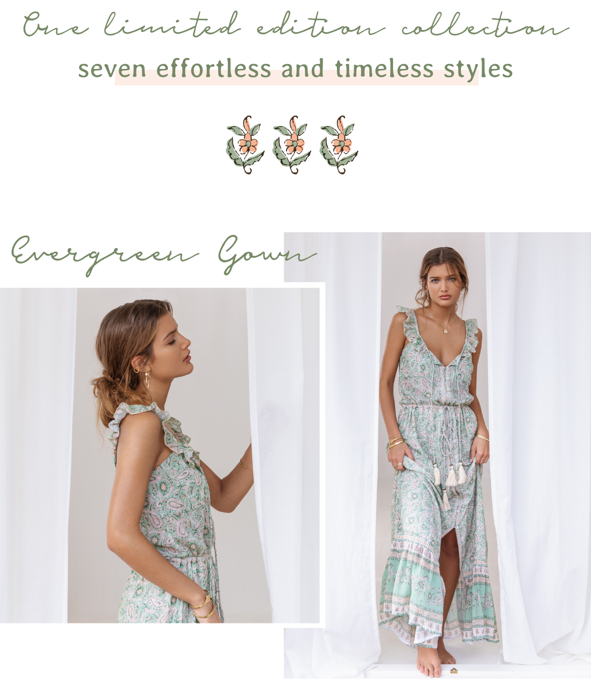 Evergreen Gown - Bella Boheme
