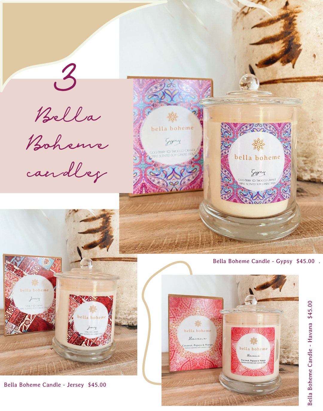 Bella Boheme Candles - Valentine's Day Gifts