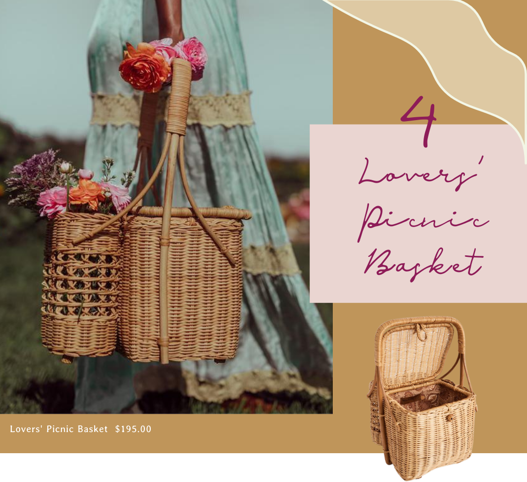 Lovers Picnic Basket - Valentines Day Gift Ideas