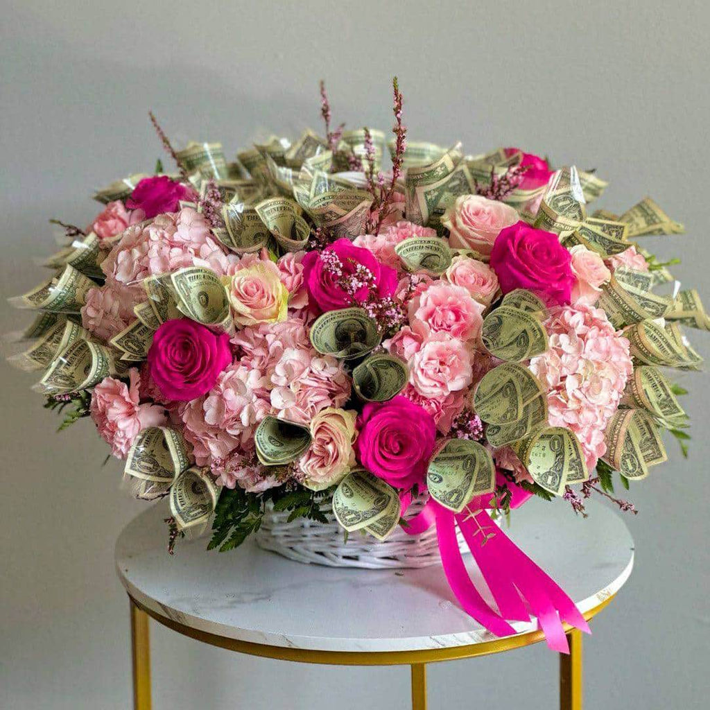 Money Rose Bucket – fleursdepargne