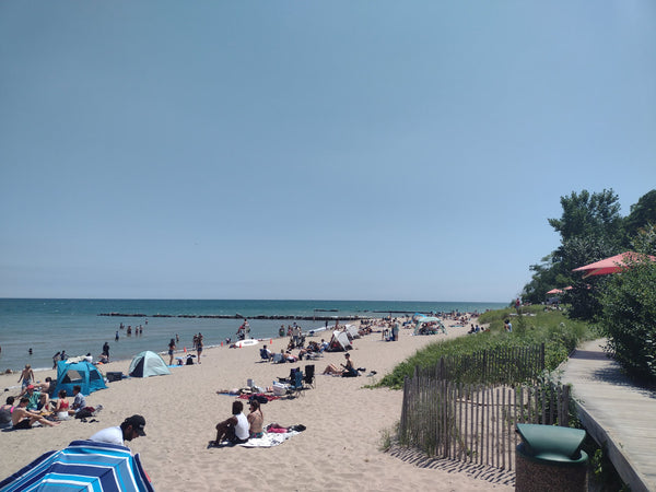 Atwater Beach during a sunny day.