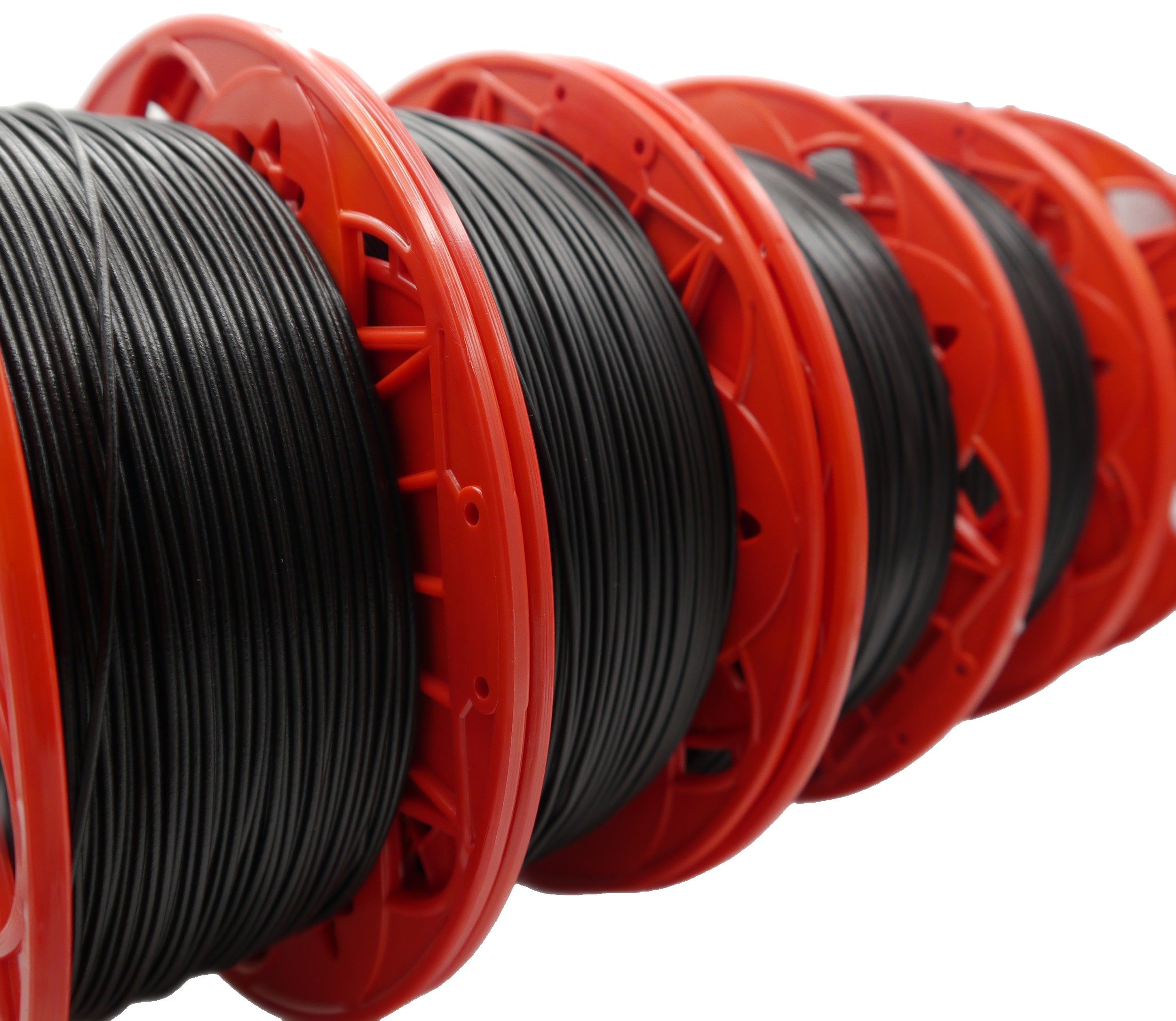 10 Pack CARBON FIBER ABS *BLACK*- Short Spools 40% min 1.75MM