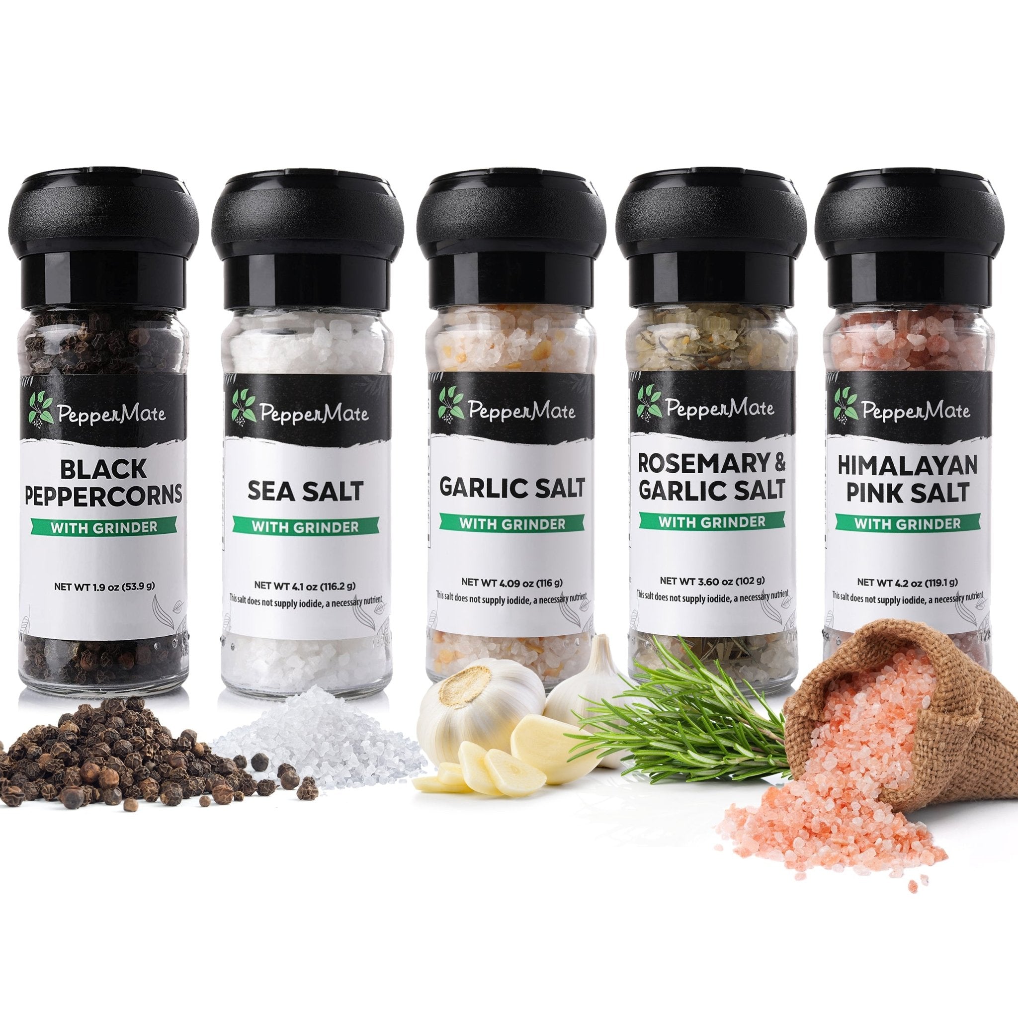 Himalayan Pink Salt Grinder (8 oz) – Saltability