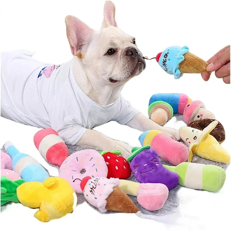HOT Puppy Dog Plush Squeaky Toys