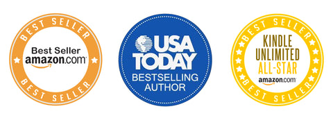 Amazon best seller, USA Today Bestseliing Author, Kindle Unlimited All Star