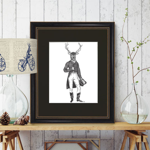 Deer with Gold Bells, Antiquarian Book Prints, Art Print, Wall Art —  FabFunky