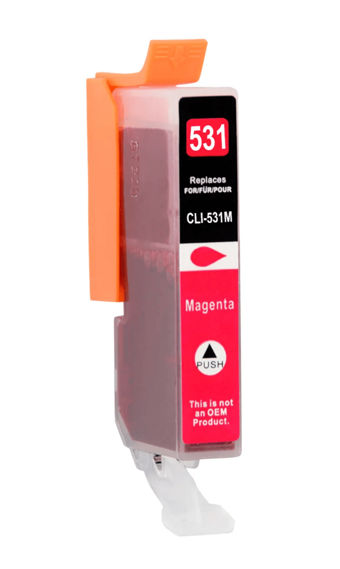 Se Canon CLI-531M magenta printerpatron 13ml alternativ 6120C001 hos INKPARTNER