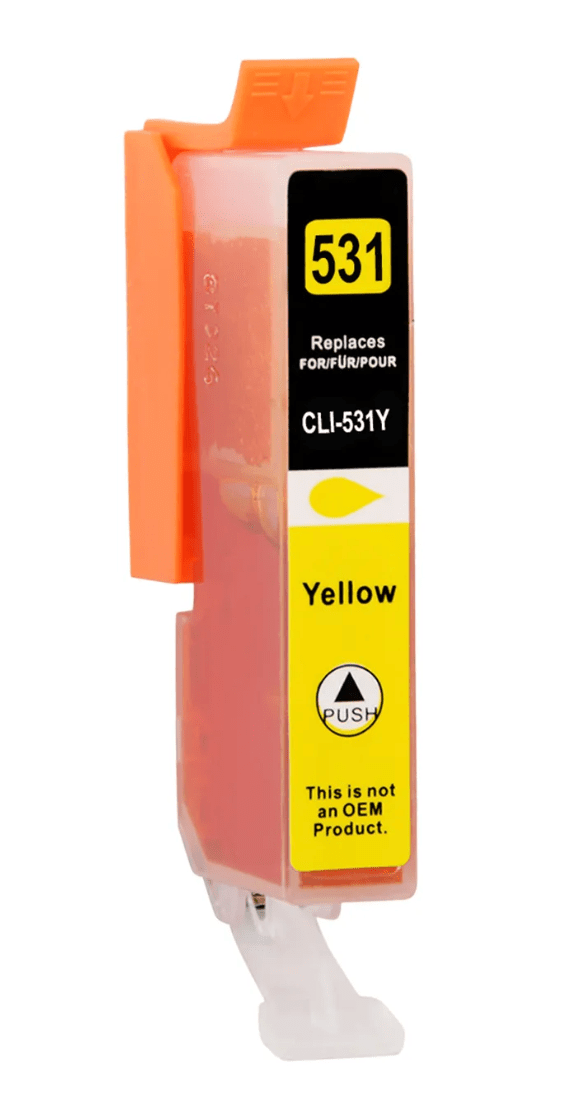 Se Canon CLI-531Y yellow printerpatron 13ml alternativ 6121C001 hos INKPARTNER