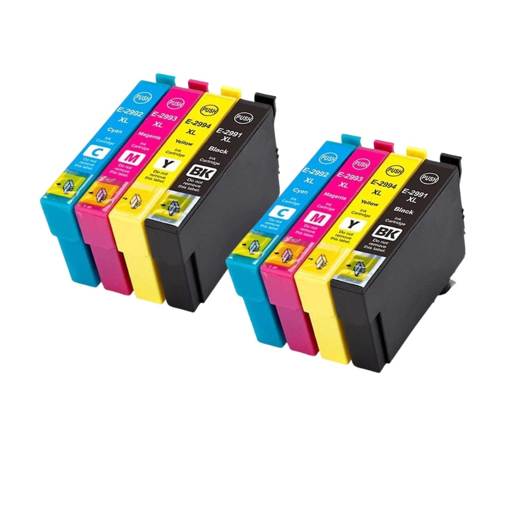 Billede af Pakke sæt Epson 29XL 4 farver 2x BK-C-M-Y alternativ 120 ml