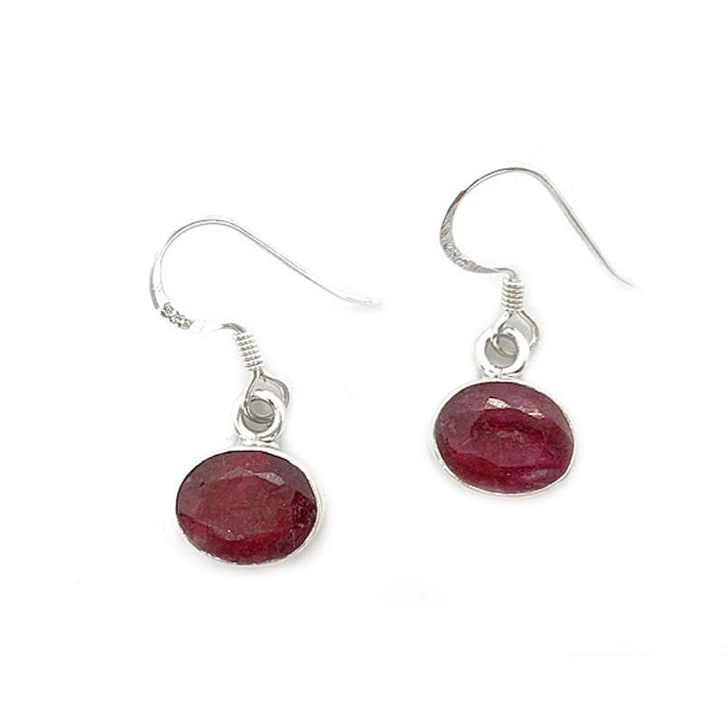 Chotto Ruby Quartz Earrings #1 Bohemian Jewellery – Stoned Hilda