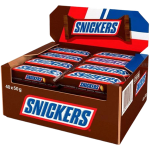SNICKERS CHOCOLATE BAR 50g 40 pcs - JJ Trading INC