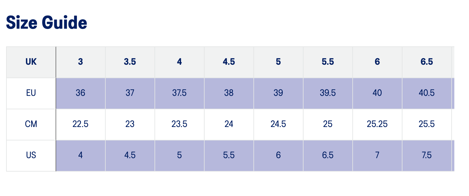 Asics mens shoe sizes