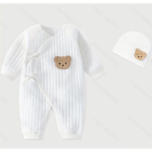 Newborn Baby Boy Girl Romper with Hat - Missunique Baby Corner