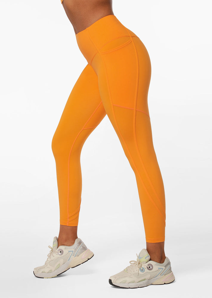 Lorna Jane Elevate Phone Pocket Ankle Biter Leggings - Tangelo Image # 1