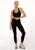 Lorna Jane Zip Pocket Recycled Stomach Support Ankle Biter Leggings - Black Image # 1