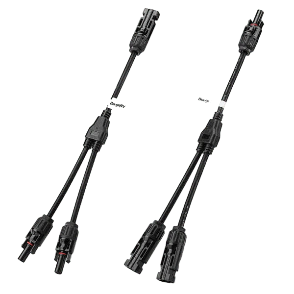 BougeRV Solar Connectors Y Branch Parallel Adapter Cable Wire