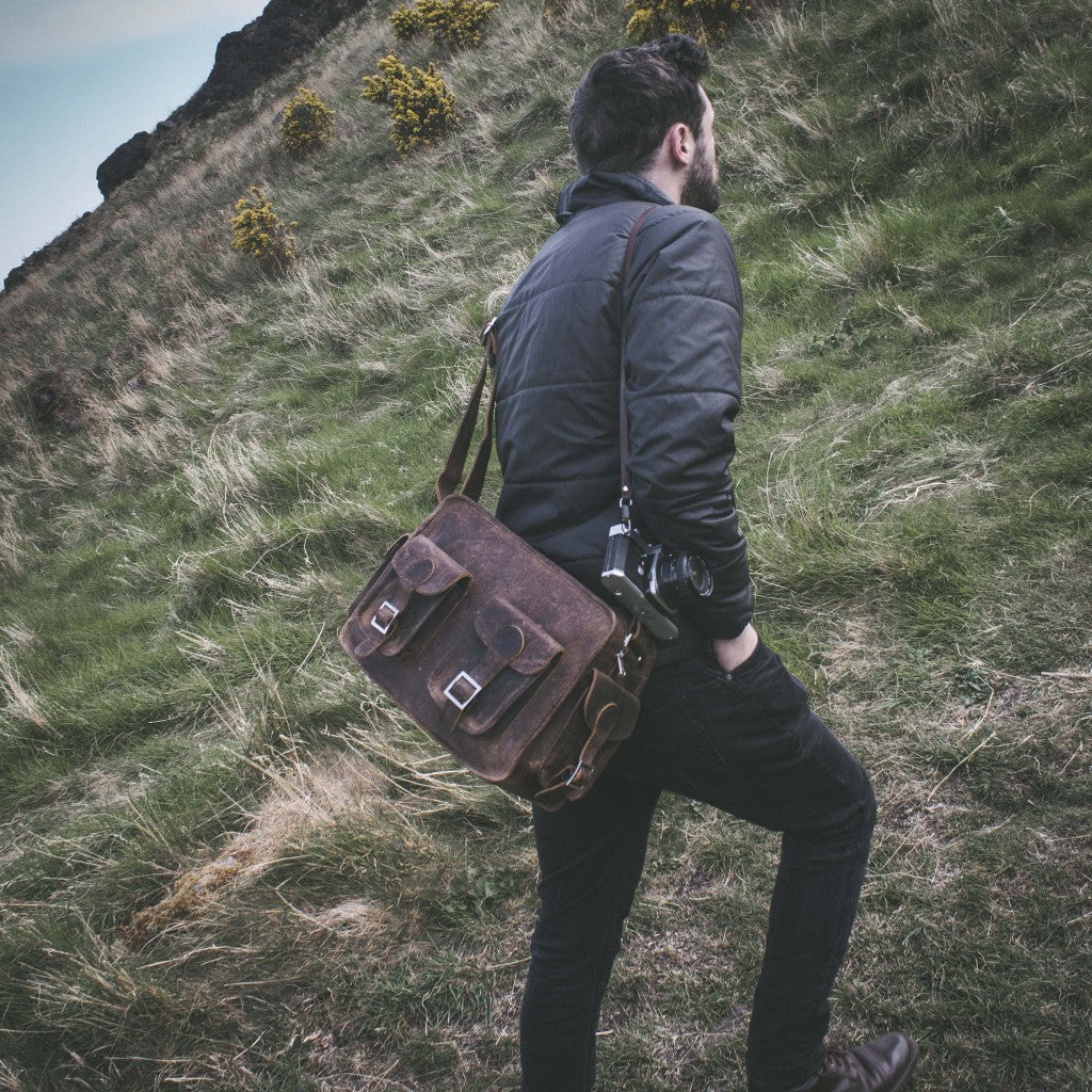 leather camera bag