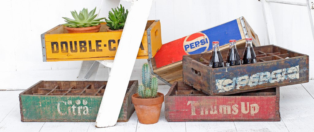 vintage soda crate