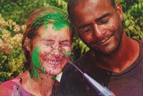 Carl and his wife Emma during holi