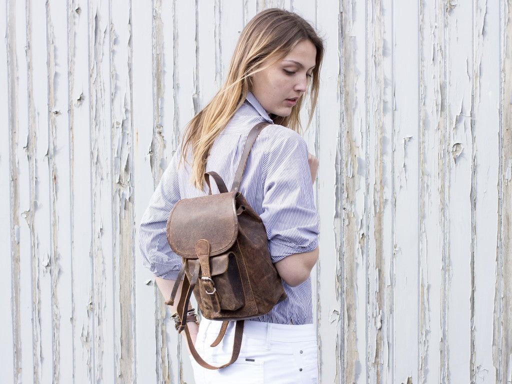 Our Boho Leather Backpack Mini