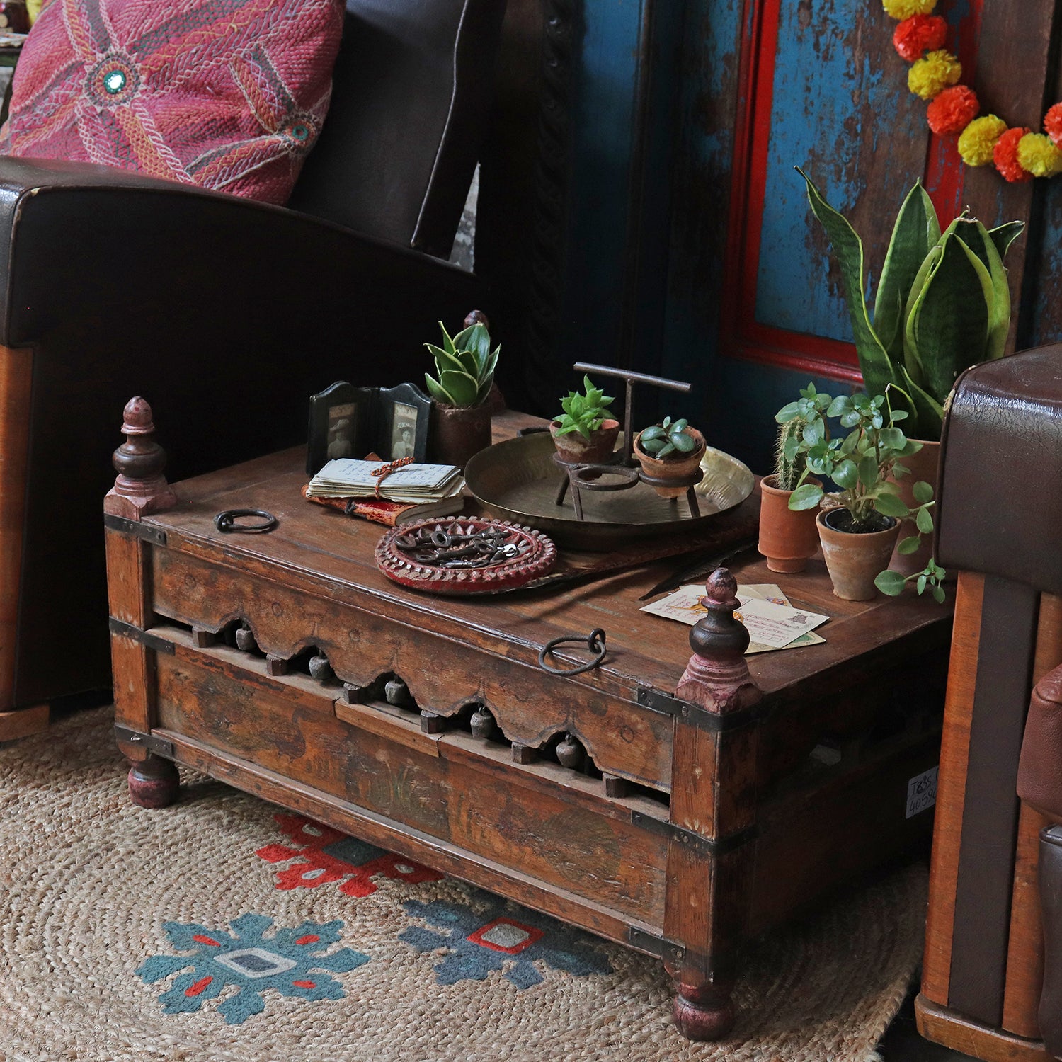 upcycled Jhula coffee tables, new for 2022