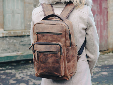 new leather backpack for women