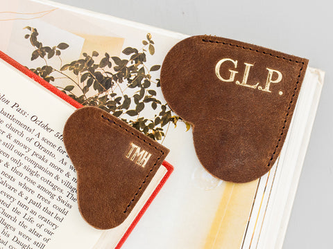 personalised heart bookmark