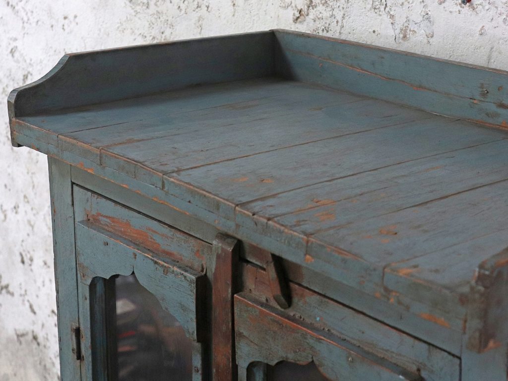 blue storage cupboard cabinet