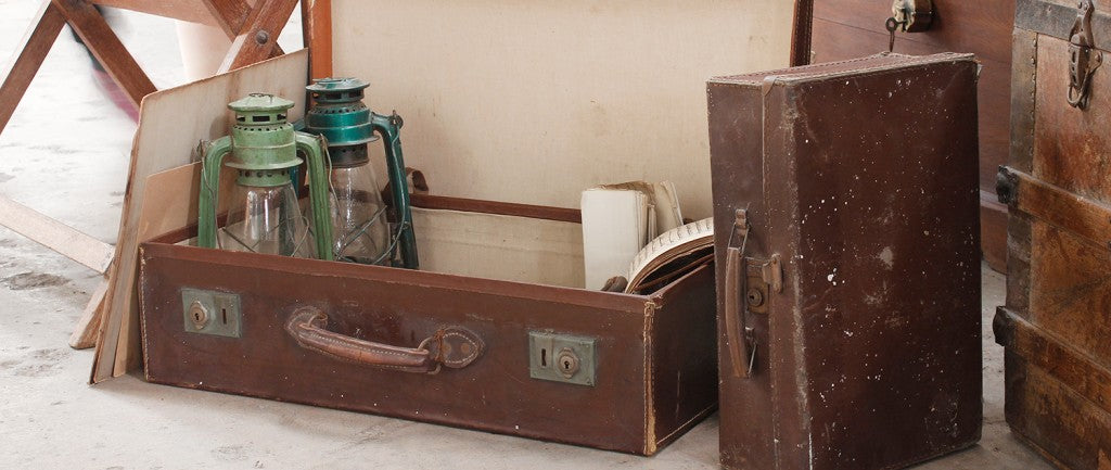 vintage leather suitcases