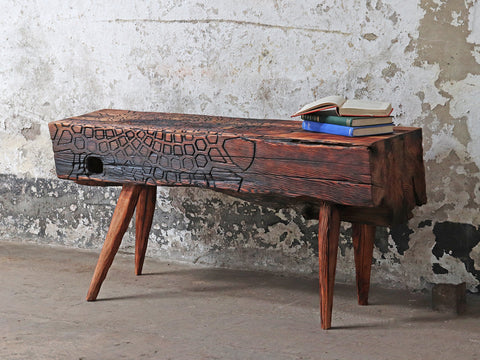 reclaimed wood wooden bench