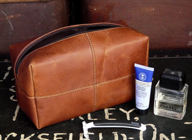 Dark Brown Leather Coin Pouch, £2.75
