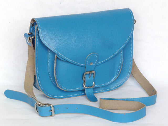 Blue Leather Saddlebag, £52