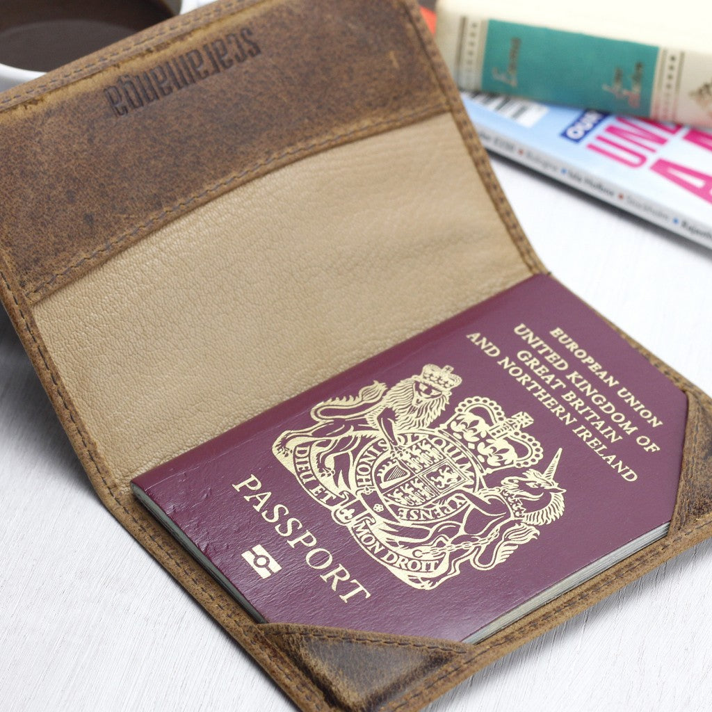 leather passport cover