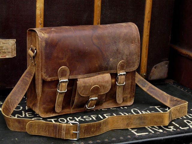 Medium Leather Old School Satchel, Was £90 Now £58.50