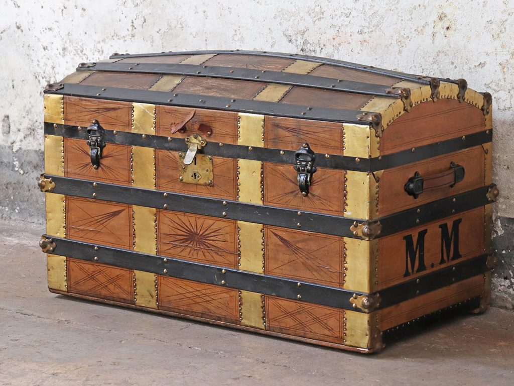 Treasure chest late Victorian travel trunk