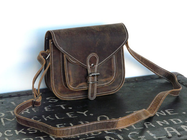 9-Inch Leather Saddle Bag, £39.50