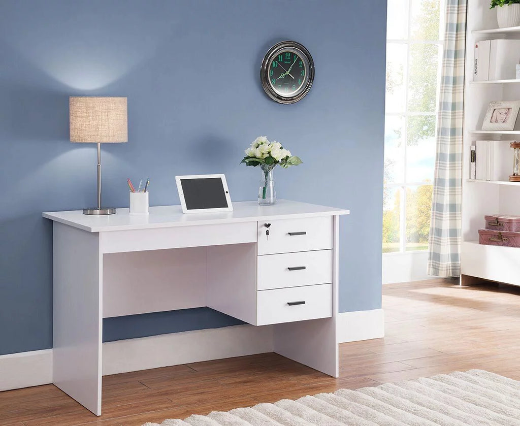 Desk with Locking File Drawers