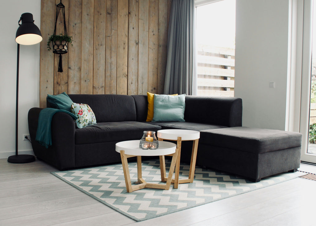 Minimalist Living Room with Lounge Sofa and Chaise