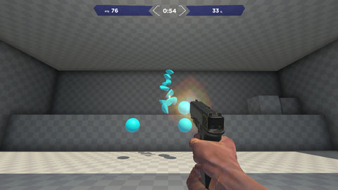 Screen shot of an aim trainer game