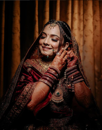 krushhh by konica's client gets a bridal makeover